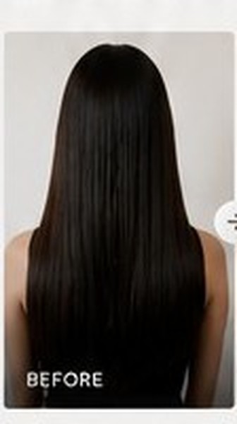 Before hair transformation, flat and dull